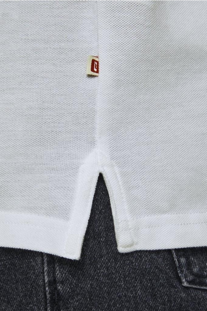 JJEBASIC POLO SS NOOS 12136516 White/SLIM FIT